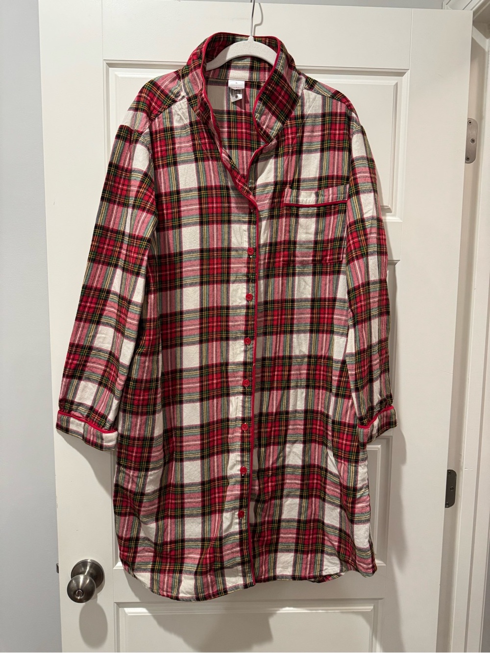 Hanna Andersson XL Red/White Plaid Christmas Nightgown